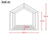 TOOLPORT Tendone deposito 3x6 m PVC 700 N tenda capannone Anteprima dell’immagine prodotto 10