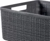 Curver Cestino portaoggetti Jute-Look 12L Antracite Anteprima dell’immagine prodotto 4