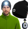 Trizand 22663 Mütze mit USB-Stirnlampe, schwarz Produktbild-Vorschau 6