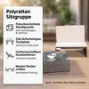 Mucola sedacia súprava polyratan lounge záhradná súprava 2 Náhľad obrázku produktu 11