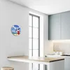 Orologio da parete in vetro per cucina, vetro vero, 30 cm, Anteprima dell’immagine prodotto 5