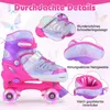 COSTWAY Kinder Rollschuhe Schmetterling mit 4 leuchtenden Produktbild-Vorschau 4