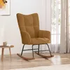 houpací křeslo vidaXL Brown Velvet Náhled obrázku produktu 1