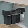 Hailo Einbau-Mülleimer EcoLine 3x10L Schwarz Produktbild-Vorschau 5
