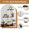 WISFOR Porta piante su ruote, porta fiori su rotelle, porta Anteprima dell’immagine prodotto 9