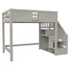 Flieks Etagenbett 140x200cm mit Stauraumtreppe, Hochbett Produktbild-Vorschau 11