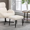 HOMCOM: Taburete con cojín suave, patas de acero, Vista previa de la imagen del producto 2