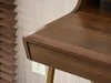 Scrivania minimalista RENO - noce / oro Anteprima dell’immagine prodotto 15