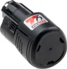 A black power tool battery pack with a logo. Náhled obrázku produktu