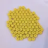 Sklenené perle - typ 'faceted' - 100 kusov - 6 mm - žltá Náhľad obrázku produktu 1