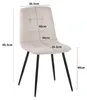 Albatros Esszimmerstühle 4er Set BORA Beige - Komfortabler Produktbild-Vorschau 7