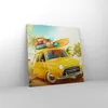 Bild auf Leinwand - Leinwandbild - Auto Strand Reise Sommer Produktbild-Vorschau 4