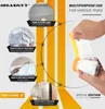 A marketing image showing a roll of masking tape with plastic sheeting attached, used for protecting surfaces during painting or renovation. Produktbild-Vorschau