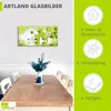 ARTland Glasbild Schöne Orchidee mit grünem Hintergrund Produktbild-Vorschau 3