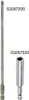 Two metal tool bits are shown against a white background. One is a long screwdriver bit, and the other is a shorter socket bit. Produktbild-Vorschau