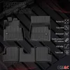 1990-2018 Mercedes Classe G W463 Tappetini TPE Nero 3 pz Anteprima dell’immagine prodotto 2