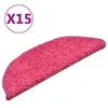 The Living Store Treppenmatten 15 Stk. Rosa 56x17x3 cm Produktbild-Vorschau 2