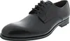 A black leather men's dress shoe is shown from a side angle against a white background. Produktbild-Vorschau