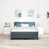 vidaXL Boxspringbett mit Matratze Dunkelgrau 160 x 200 cm Produktbild-Vorschau 3