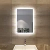 A lit mirror above a sink in a bathroom. Anteprima dell’immagine prodotto