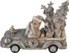 Clayre & Eef Figur Tiere 16x8x11 cm Grau Beige Polyresin Produktbild-Vorschau 1