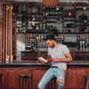 Relaxdays Barová židle v industriálním stylu, otočná barová Náhled obrázku produktu 2