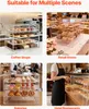 VEVOR Vetrina per dolci a 4 ripiani, vetrina professionale Anteprima dell’immagine prodotto 7