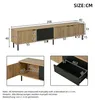 Merax TV Lowboard mit 3 Türen und 2 Schubladen, TV Schrank Produktbild-Vorschau 12
