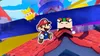 Paper Mario characters are depicted in a colorful, stylized environment that resembles a game level. Produktbild-Vorschau