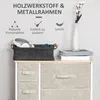HOMCOM Kommode, dressoir, met 7 lades, metalen frame, Productafbeelding-voorbeeld 6