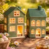 Set de maisons photophores, maisons décoratives en Voir les images du produit 5