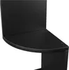 Rohová police VASAGLE 5 pater černá dřevěná 20x127,5 cm Náhled obrázku produktu 3