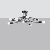 Lampa sufitowa LEVAR czarna 8xE27x15W metal wym:28x58x58cm Podgląd zdjęcia produktu 2