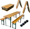Bierzeltgarnitur 3-teilig mittig klappbar | 1x Tisch, 2x Produktbild-Vorschau 9