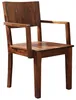 MASSIVMOEBEL24 Stuhl Sheesham 50,5x48,5x90 braun lackiert Produktbild-Vorschau 3