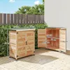 Outsunny Gartenschrank mit Pflanztisch Holz Geräteschuppen Produktbild-Vorschau 3