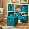 4 Stück Türkis Faltbox 30 x 30 x 30 cm Aufbewahrungsbox Produktbild-Vorschau 2