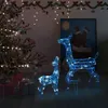 vidaXL LED sobí rodina Vianočná dekorácia Akryl 160 LED Náhľad obrázku produktu 2
