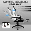 Chaise de gaming Puluomis avec repose-pieds, fauteuil de Voir les images du produit 5