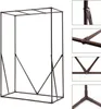 A metal frame structure, likely for a greenhouse or plant support, shown against a white background with detail shots on the right. Produktbild-Vorschau