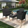 LZQ Poly-Rattan Balkonmöbel Set, 4-teilig – Loungeset mit 2 Produktbild-Vorschau 11