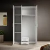 Karl Armoire à portes battantes 120 cm Blanc Voir les images du produit 12