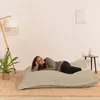 Pouf in velluto a coste BANANAIR 180 x 140 cm beige Anteprima dell’immagine prodotto 2