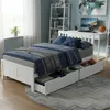 Merax Lit de jeune 90x200cm Lit en bois massif avec sommier Voir les images du produit 4