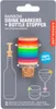 Segnabicchieri arcobaleno in sughero per vino in un set di Anteprima dell’immagine prodotto 2