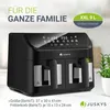 Juskys Heißluftfritteuse 9 L - 2 Kammern, Smart Finish, 9 Produktbild-Vorschau 4