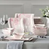 MALACASA, Série Flora, 26 pcs. Marbre Porcelaine Service de Voir les images du produit 8
