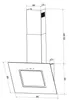 PKM Hotte de cuisine S26-50 BBTY - 50cm, noir, verre, LED, Voir les images du produit 2