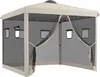 Outsunny Faltpavillon ca. 3x3m Pavillon mit 4 Produktbild-Vorschau 1