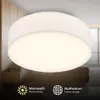 Briloner LED Deckenlampe Stoffschirm Ø30x10,5 cm Rund 16W Produktbild-Vorschau 2